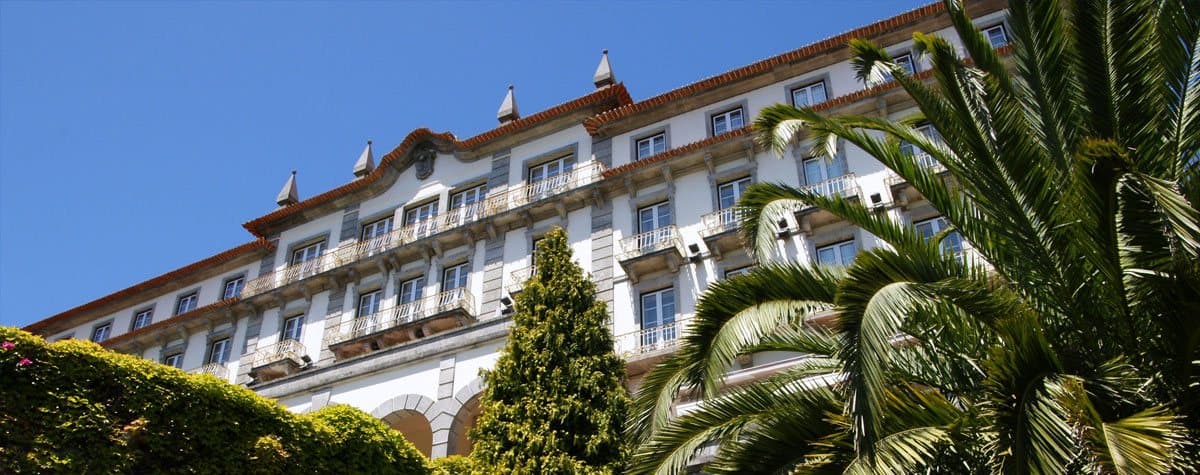 Large White Hotel in the sunshine