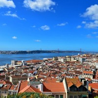 View over Lisbon, the beautiful Portuguese capital city