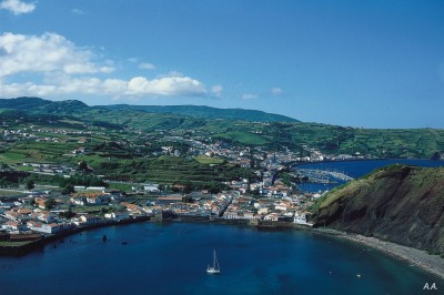 Faial island - The Azores - Island aerial view