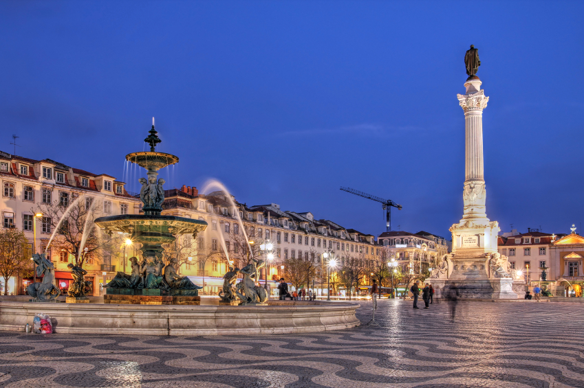 Rossio Square, Lisbon, Portugal