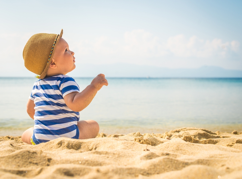 Baby Boy at Beach