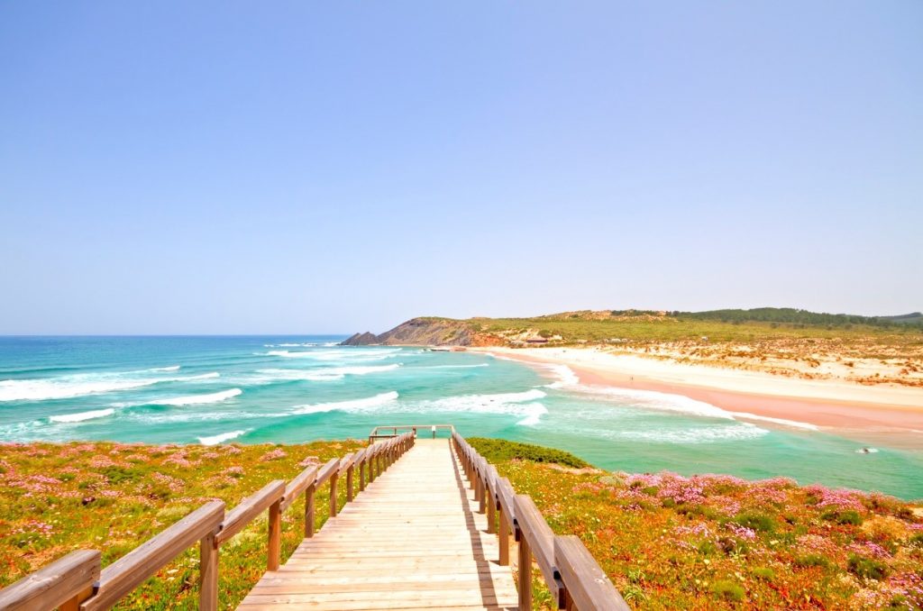 beach in the algarve